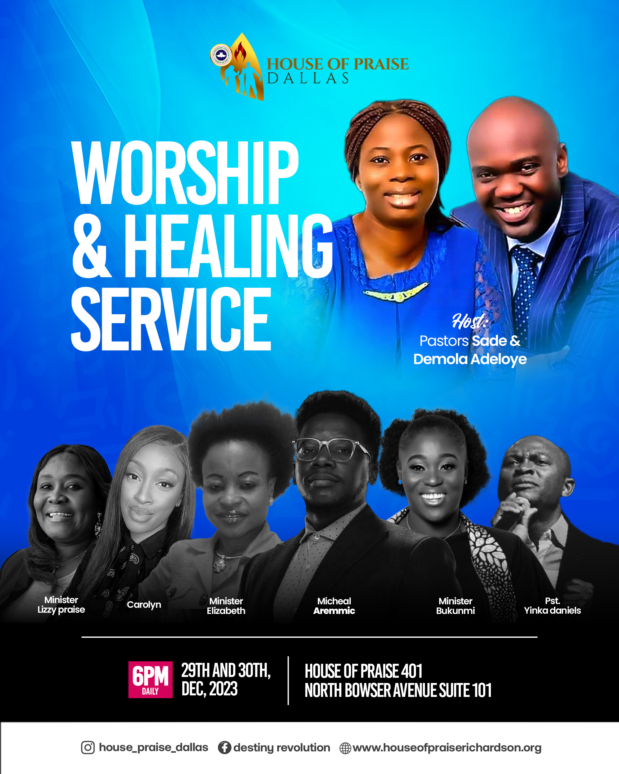 Worship & Healing Service